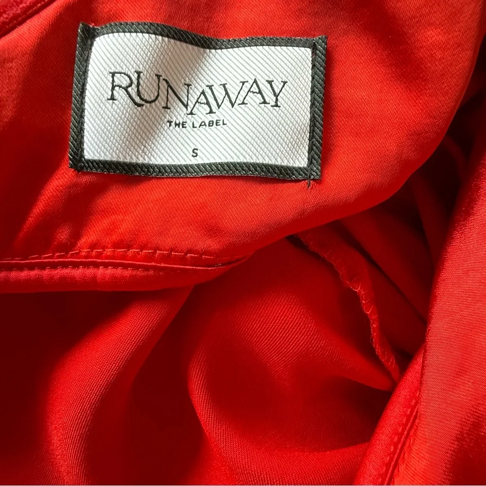 RunAway Havana Sexy Vixen Red Satin Mini Dress unique low back date night hot π - Picture 15 of 16